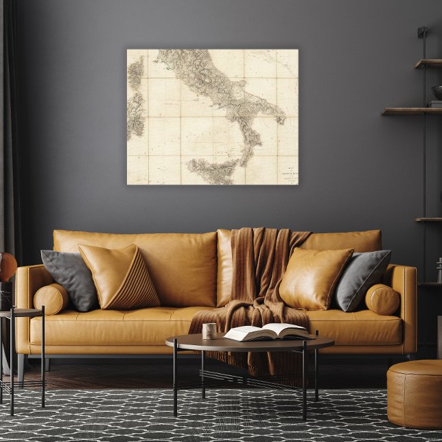 Lienzo Mapa de las costas del sur de Italia y adyacentes (Subido por el creador)