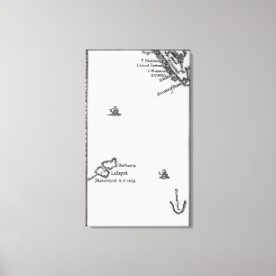 Lienzo Mapa de Lilliput y Blefuscu