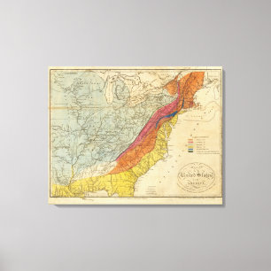 Lienzo Mapa de los Estados Unidos de América 4