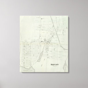 Lienzo Mapa de Manasquan, New Jersey