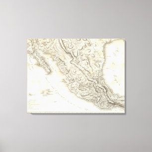 Lienzo Mapa de México