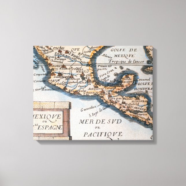 Lienzo Mapa de México o Nueva España | 1625 (Anverso)