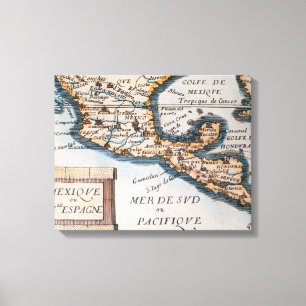 Lienzo Mapa de México o Nueva España   1625