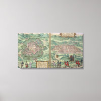 Mapa de México y Cusco, de 'Civitates Orbis Ter