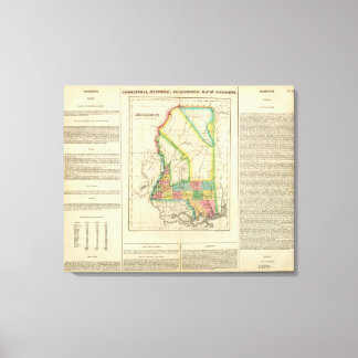 Lienzo Mapa De Misisipi