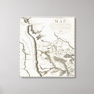 Lienzo Mapa de Misuri