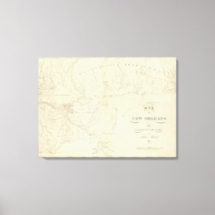 Lienzo Mapa de New Orleans