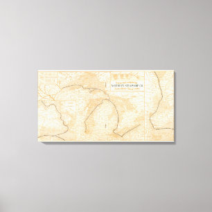 Lienzo Mapa de Northern Steamship Company