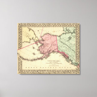 Lienzo Mapa de NW America de Mitchell