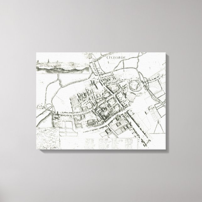 Lienzo Mapa de Oxford, 1643 (Anverso)