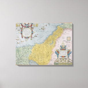 Lienzo Mapa de Palestina