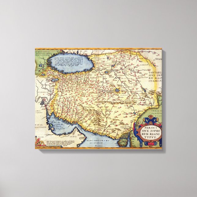 Lienzo Mapa de Persia, del 'Theatrum Orbis Terrarum', (Anverso)