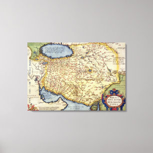 Lienzo Mapa de Persia, del "Theatrum Orbis Terrarum",