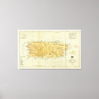 Mapa de Puerto RIco (Porto RIco) alrededor de 1898