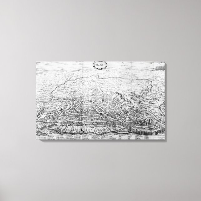 Lienzo Mapa de Roma (Anverso)