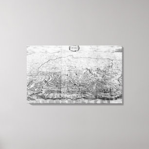 Lienzo Mapa de Roma