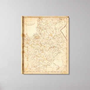 Lienzo Mapa de Rusia en Europa por Arrowsmith