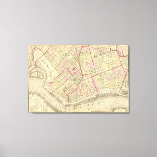 Lienzo Mapa de Sec 2 Brooklyn