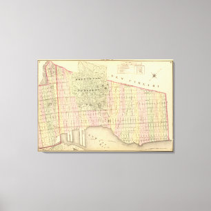 Lienzo Mapa de Sec 6 Brooklyn