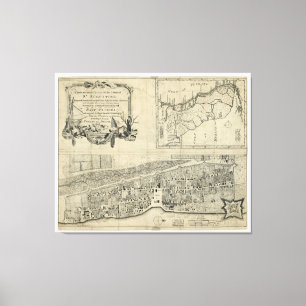 Lienzo Mapa de St Augustine la Florida (1764)