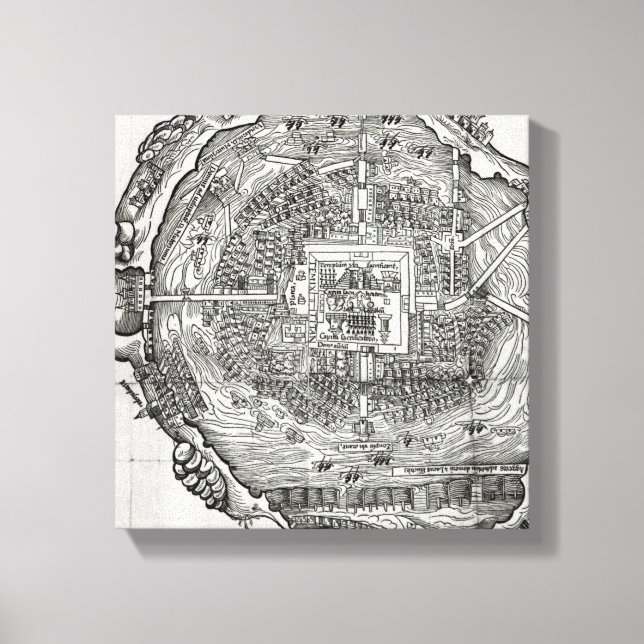 Lienzo Mapa de Tenochtitlan (Anverso)