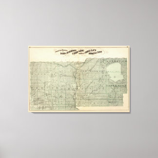 Lienzo Mapa de Todd, Morrison, Minnesota