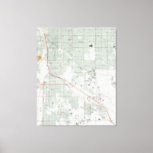 Lienzo Mapa de Tucson Arizona (1992)