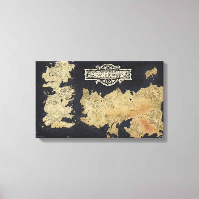 Lienzo Mapa de Westeros (Anverso)