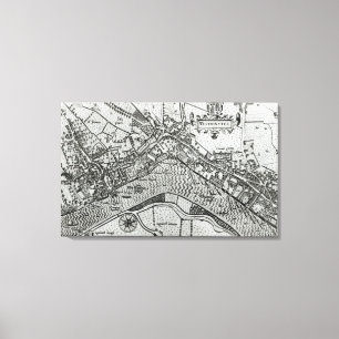 Lienzo Mapa de Westminster de 'Speculum Britannia'