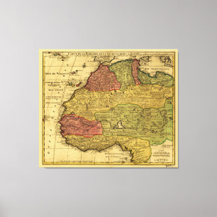 Lienzo Mapa del África noroccidental (1792)