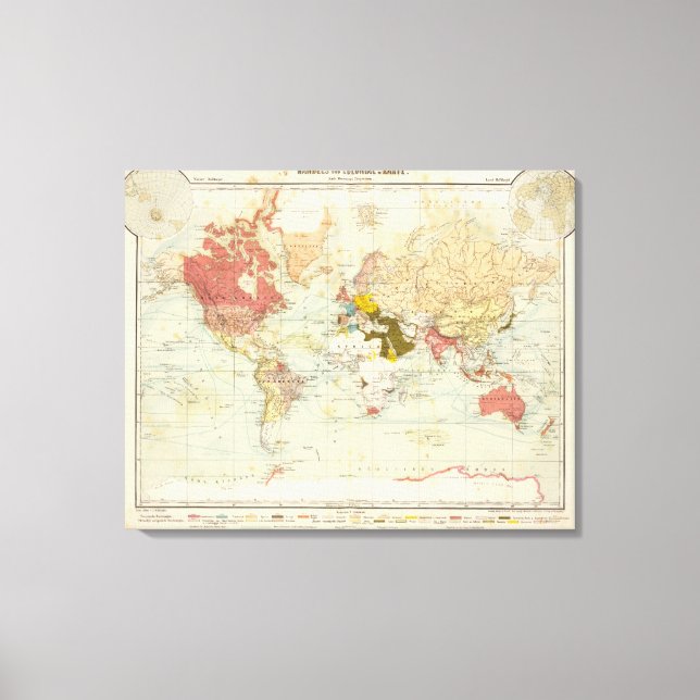 Lienzo Mapa del Atlas Colonial de Handels (Anverso)