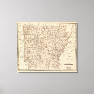 Lienzo Mapa del Atlas de Arkansas
