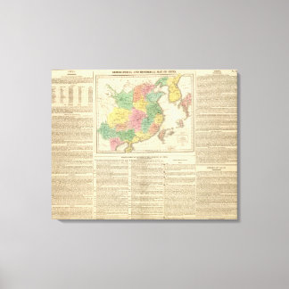 Lienzo Mapa del Atlas de China y Japón