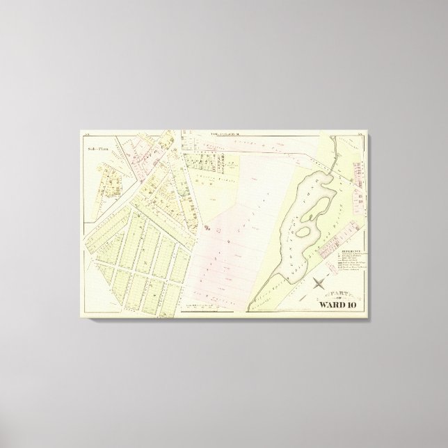 Lienzo Mapa del Atlas de Estanques de Eonard (Anverso)