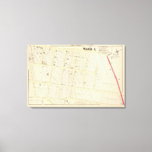 Lienzo Mapa del Atlas de la Isla Rhode