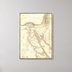 Lienzo Mapa del atlas de Oriente Medio
