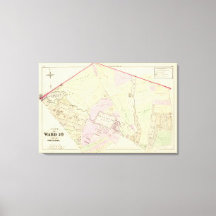 Lienzo Mapa del atlas de Wanskuck milipulgada de los