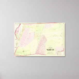 Lienzo mapa del Atlas del cementerio de wan Point y de la