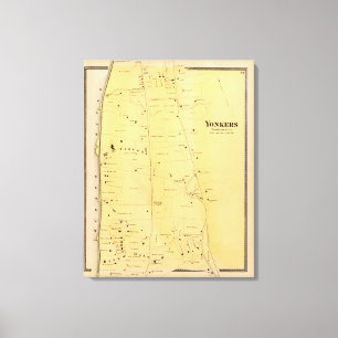 Lienzo Mapa del Atlas del río Dale y el monte San Vicente
