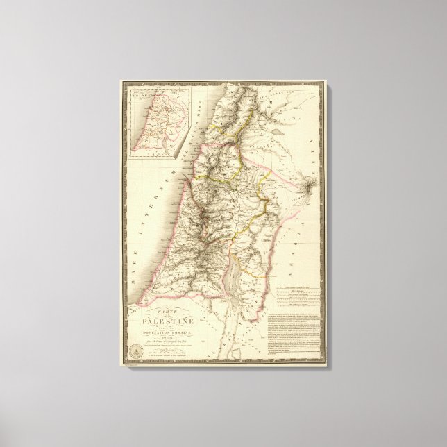 Lienzo Mapa del atlas religioso de Oriente Medio (Anverso)