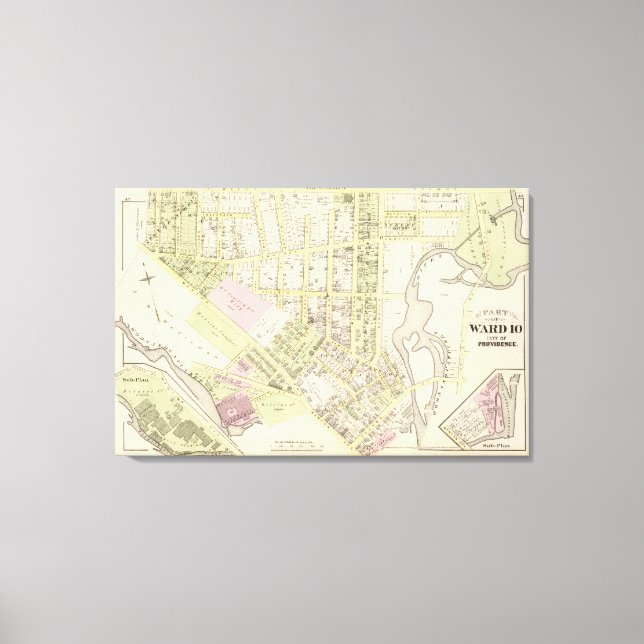 Lienzo Mapa del Atlas Riverside Woolen Mills (Anverso)