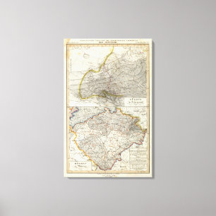 Lienzo Mapa del clima de Europa