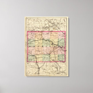 Lienzo Mapa del condado de Washington, Michigan
