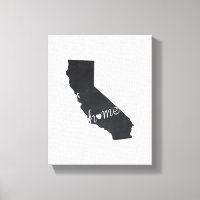 Mapa del estado del hogar de California Chalkboard