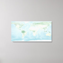 Lienzo Mapa del Explorador de la superficie terrestre