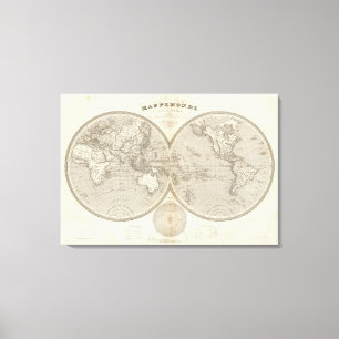 Lienzo Mapa del globo