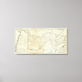 Lienzo Mapa del gobierno de Tennassee