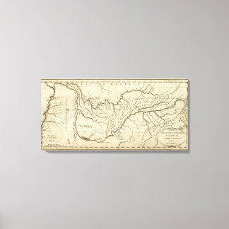 Lienzo Mapa del gobierno de Tennassee sic