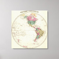 Mapa del hemisferio occidental