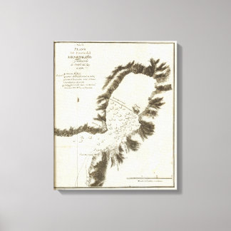 Lienzo Mapa del libro de Alaska